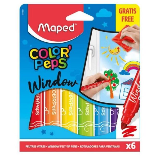 Μαρκαδόροι Maped Color'Peps Window (6 Τεμάχια)