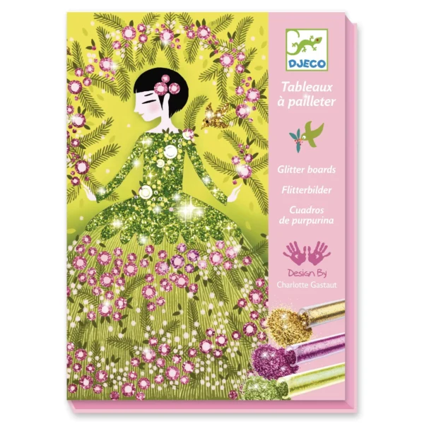 Djeco Σχεδιάζω με χρυσόσκονη ‘Φορέματα’