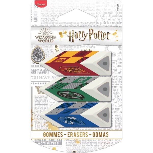 Γόμα Harry Potter Πυραμίδα (Σετ 3 Χρώματα)
