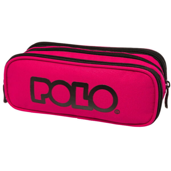 Κασετίνα Polo Triple 2022 Οβάλ Φούξια (937005-4400)