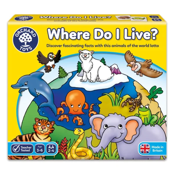 Orchard Toys- Επιτραπέζιο "Where Do I Live"