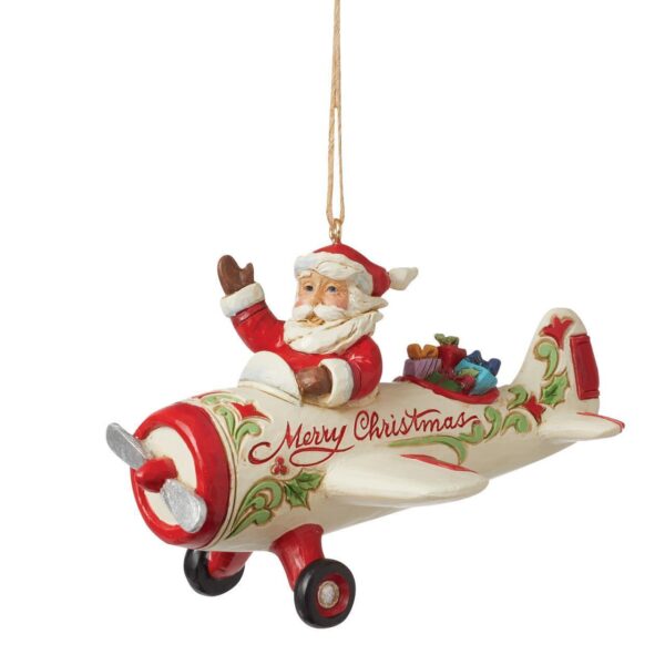 Santa in Aeroplane Hanging